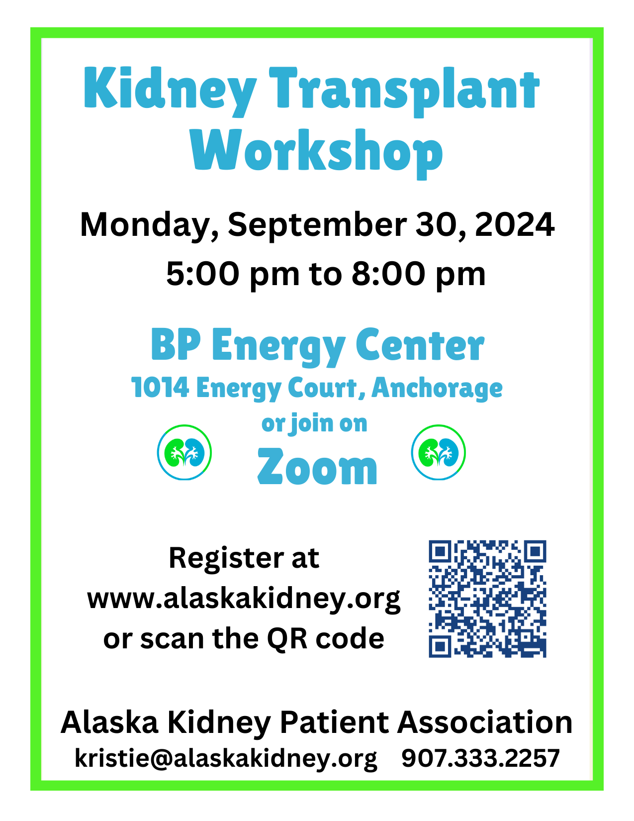 Kidney Transplant Workshop Postcard